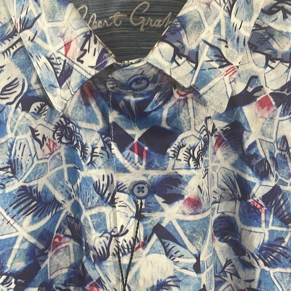Robert Graham Classic Fit Brenner Short Sleeve Button Up. Size M. - Picture 4 of 10